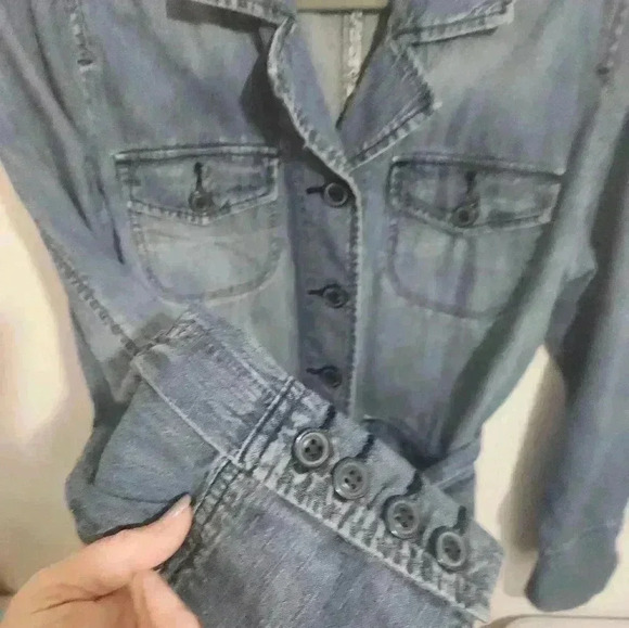 VINTAGE Lucky Brand womens belted utility jacket. Size large - Picture 5 of 7